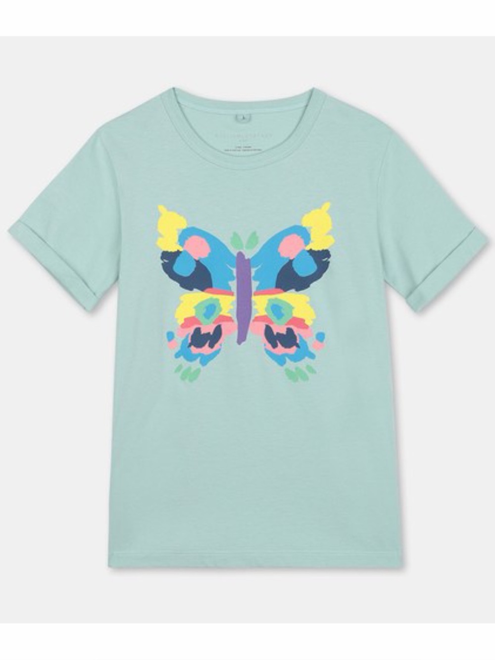 NWT Stella‎ McCartney Kids Painted Butterfly Short Sleeve Girls Graphic Tee